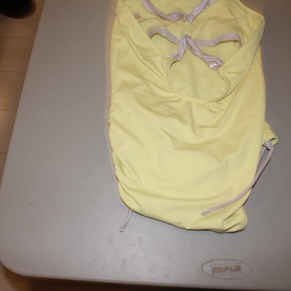 Yellow 1 Pcs Justice Swimsuit Size 16 Plus - Picture 5 of 11